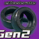 Excelerate RC 3DFX1014-G2-U  Cyrul eXcelerate Gen2 Rear Tire - Purple (2)