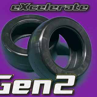 Excelerate RC 3DFX1014-G2-U  Cyrul eXcelerate Gen2 Rear Tire - Purple (2)