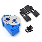 RPM R/C Products RPM73615 Hybrid Blue Gearbox Housing & Rear Mounts for 2wd Vehicles