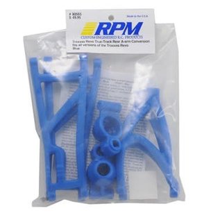 RPM R/C Products RPM80565 Blue Revo True-Track Rear A-Arm Conversion Kit