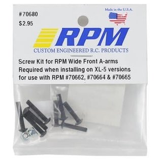 RPM R/C Products RPM70680 Screw Kit for RPM Wide Front A-arms (XL-5 Version)