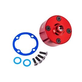 Traxxas TRA9581R  Traxxas Sledge Carrier, differential/ differential bushing (Red Alum)