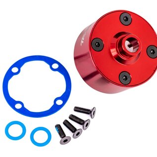 Traxxas TRA9581R  Traxxas Sledge Carrier, differential/ differential bushing (Red Alum)