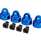 Traxxas TRA9664X  Traxxas Sledge Shock caps Aluminum Blue-anodized GT-Maxx® shocks (4) Spacers (4)