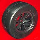 Excelerate RC 3DFX1096-G2-PI-LO-PR  Cyrul eXcelerate Gen2 Rear PreMounted Tire Pink Compound w/ Wide Looper Rim and ProFoam (2)