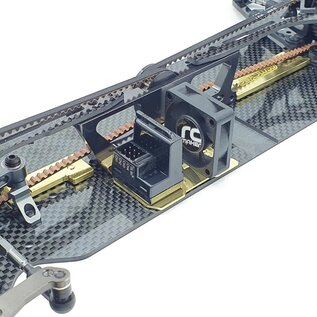 RC Maker RCM-AFEP-MMX  RC Maker Adjustable Floating Electronics Plate Set for A800MMX/A800R - Brass (23g)