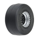Proline Racing PRO10218-10  1/16 Reaction Rear Tires MTD 8mm Black/Silver (2): Losi Mini Drag