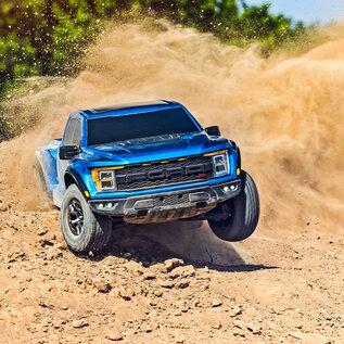 Traxxas TRA101076-4 BLUE Ford Raptor R: 4X4 VXL 1/10 Scale 4X4 Brushless Replica Truck