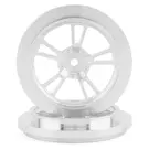 SSD SSD00530  SSD RC V Spoke 2.2/2.7" Narrow Front Drag Wheels (Silver) (2)