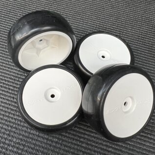 SWEEP SWP3036217P 10th TC D36 D-SPEC TC Tire 4pcs set  On White Nylon Dish Wheels (4)
