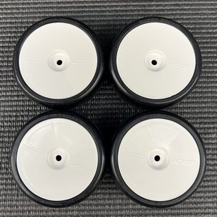SWEEP SWP3036217P 10th TC D36 D-SPEC TC Tire 4pcs set  On White Nylon Dish Wheels (4)