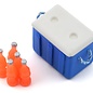 SRC Sideways RC SDW-COOLBOX-BL  Sideways RC Scale Drift Cooler w/Bottles (Blue)