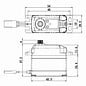 Savox SAVSV1270TGP    High Voltage Coreless Digital Servo with Soft Start, 0.10sec / 624.9oz @ 8.4V 1270