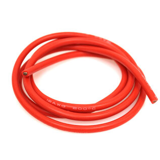 Racers Edge RCE1215  12 Gauge Silicone Wire, 3' Red