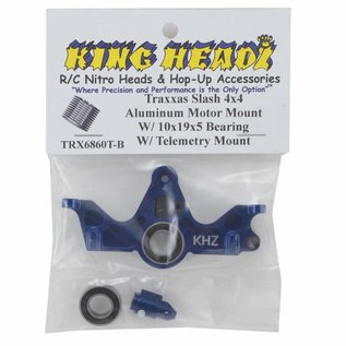 King Headz KHZ-TRX6860T-B  Slash 4x4 Blue Aluminum Motor Mount w/Bearing