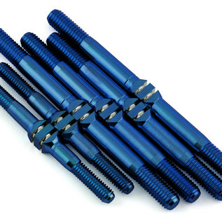 J&T Bearing Co. JTB-JT10821  J&T Bearing Co. Tekno NB48 2.1/EB48 2.1 Titanium "Milled" Turnbuckle Kit (Blue)