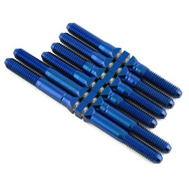 J&T Bearing Co. JTB-JT10876  J&T Bearing Co. Tekno EB410.2 Titanium "Milled'' XD Turnbuckle Kit (Blue) (6)