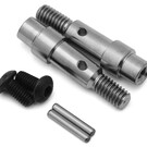 Team Associated ASC71181  Team Associated RC10B6 Factory Team Titanium Hex Adapter Front Axles (2)