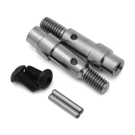 Team Associated ASC71181  Team Associated RC10B6 Factory Team Titanium Hex Adapter Front Axles (2)