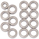 1UP Racing 1UP450075  1UP Racing Cv2 Pro Ball Bearing Set, Chrome/Ceramic for ARC A10 and Mugen MTC2