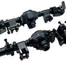 Racers Edge RCE1970BK  Black Aluminum Axle Housing Set (Front & Rear) for CEN Ford F-450 Trucks