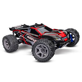 Traxxas TRA67164-4  Red Rustler 4X4 BL-2s: 1/10 Scale 4WD Stadium Truck