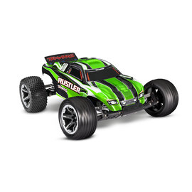 Traxxas TRA37054-8  Green Rustler: 1/10 Scale Stadium Truck w/USB-C