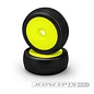 J Concepts JCO3175-22  Green Stalkers 1/8 Buggy Tires On Yellow Wheels 317522