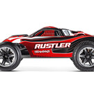Traxxas TRA37054-8  Red Rustler: 1/10 Scale Stadium Truck w/USB-C
