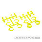 J Concepts JCO2295Y  Big Bore Shock Limiter Up-ravel kit, (24pc) Yellow