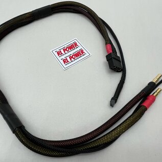 MRC Hobbies Products RLP5MMXT90  Black Out Charge Lead with 5mm bullets XT90 Hi Amp Charge lead with 10 awg, 24" wire with  W/ XT90 Connector