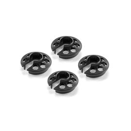 Xray XRA308033-K  X4'24-25 Black Alum Xray Shock Spring Retaining Collar (4)
