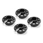 Xray XRA308033-K  X4'24-25 Black Alum Xray Shock Spring Retaining Collar (4)