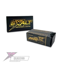 EXALT EXA3209  2S/7.4V-8500MAH-135C FAT SHORTY w/5mm BULLETS X-RATED LIPO BATTERY SERIES
