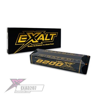EXALT EXA3207 2S/7.4V-8200MAH-135C Lipo Battery w/5mm Bullets X-Rated