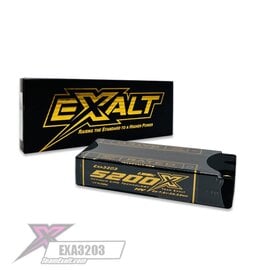 EXALT EXA3203  2S/7.6V-5200mAh-135C LCG SHORTY w/5mm BULLETS X-RATED LIPO BATTERY SERIES