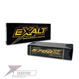 EXALT EXA3202  2S/7.4V-5700MAH-135C Shorty Lipo Battery w/5mm
