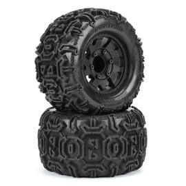 Duratrax DTX564310  1/10 Warthog F/R 2.8" Monster Truck Tires MTD 12mm Black Ripper (2)