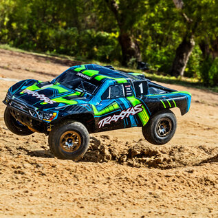 Traxxas TRA68277-4  Green Traxxas Slash 4x4 Ultimate Clipless 1/10 4wd Short Course Race Truck