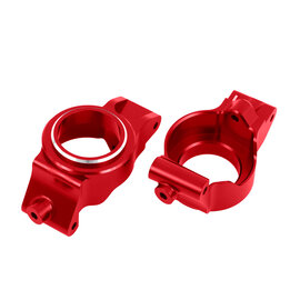 Traxxas TRA7832-RED  Caster blocks (c-hubs), 6061-T6 aluminum (blue-anodized) for X-Maxx XRT