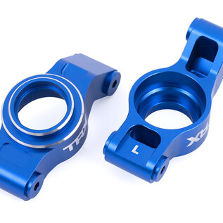 Traxxas TRA7852-BLUE  Traxxas X-Maxx Carriers, stub axle (blue-anodized 6061-T6 aluminum) (left & right)