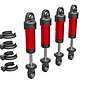 Traxxas TRA9764-RED  TRX-4M Shocks GTM 6061-T6 aluminum (Red-anodized) (fully assembled w/o springs) (4)