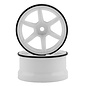 Yokomo YOKRP-6313W6A  Yokomo 12mm Hex Racing Performer High Traction RWD Drift Wheels (White) (2) (6mm Offset)