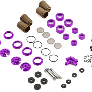 Yokomo YOKY2-SBBSPA  Yokomo YD-2 Super Low Friction Aluminum Big Bore Shock Set (Purple)