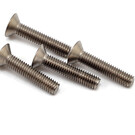 Yokomo YOKZC-F315TA  Yokomo 3x15mm Titanium Flat Head Screw (4)
