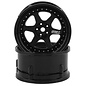 DS Racing DSC-DE-206  Drift Element 6 Spoke Drift Wheels Triple Black w/12mm Hex