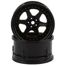 DS Racing DSC-DE-207  Drift Element 6 Spoke Drift Wheels Triple Black w/12mm Hex