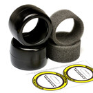 Exotek Racing EXO2118  Exotek F1 1/10 Rubber Tires- Rear 36X (YELLOW-MEDIUM)