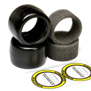 Exotek Racing EXO2118  Exotek F1 1/10 Rubber Tires- Rear 36X (YELLOW-MEDIUM)