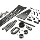 Exotek Racing EXO2105  Exotek B6.4 B6.3 Pro Wheelie Bar Set, 3MM CF Single Wheel Style